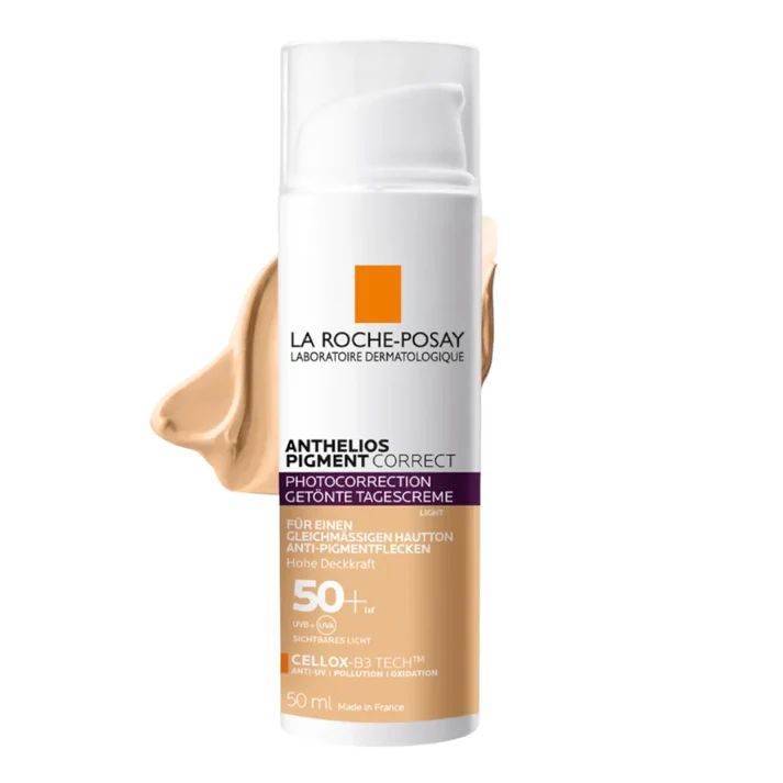کرم ضد افتاب رنگی لاروش پوزای SPF50+ حجم 50 میلی لیتر (رنگ متوسط)